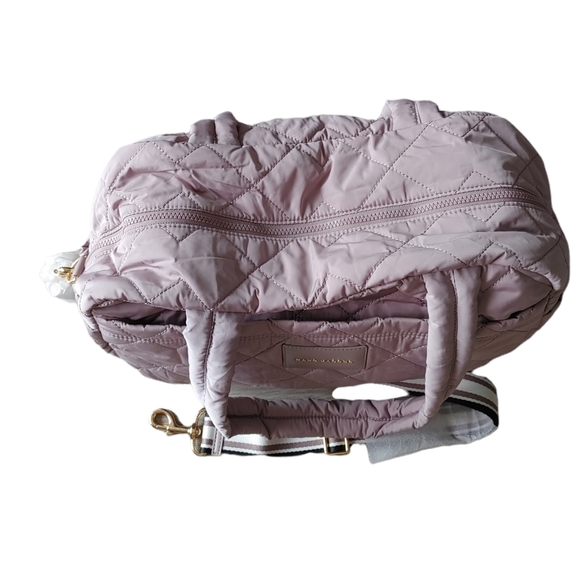 Marc Jacobs Weekender Nylon Quilted Large Duffle Satchel Crossbody Bag - Picture 3 of 16